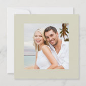 パンパスグラス ボーホー フラワーズ ポスト ウェディング レセプション 招待状 (裏面)