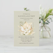 パンパスグラス ボーホー ブーケ ウェディング レセプション 後 招待状 (スタンド正面)