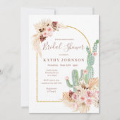 パンパスグラス メキシコンフィエスタ ブライダルシャワー 招待状 (正面)