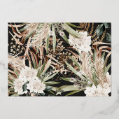 パンパスグラス ユーカリ 気分屋のモダン ボーホ 箔シーズンカード (裏面)