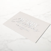 パンパスグラス ユーカリ 気分屋 現代のテラコッタ 箔シーズンカード (回転した状態)