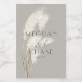 パンパスグラス ワインラベル (シングルラベル)