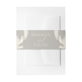 パンパスグラス 招待状ベリーバンド