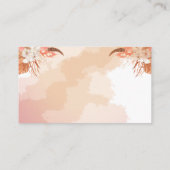 パンパスグラス |白オーキッド開花おむつラッフル エンクロージャーカード (裏面)