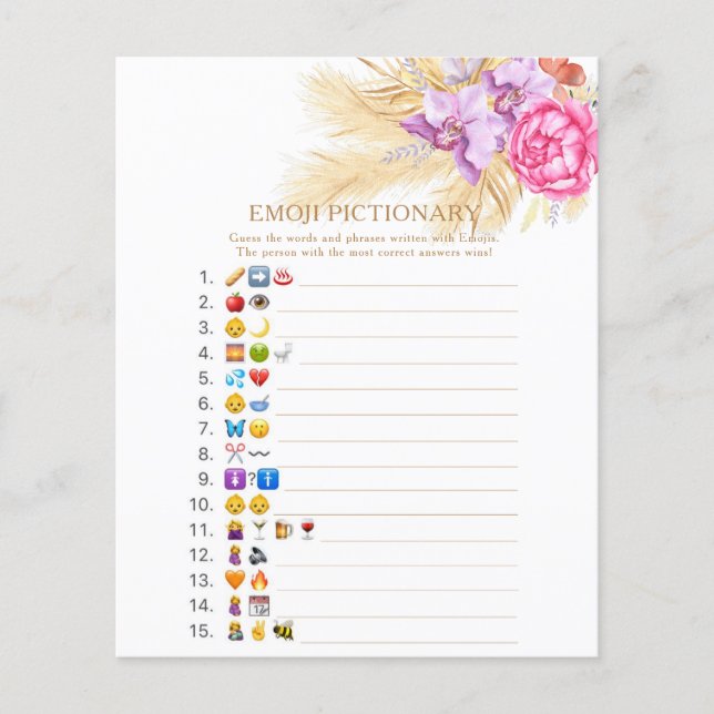 パンパスグラス – 絵文字ゲーム (正面)