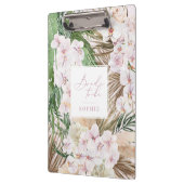 パンパスグラス、蘭、熱帯性葉花嫁 クリップボード (左)