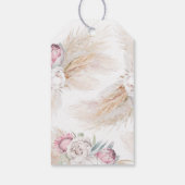 パンパスグラスPink King Protea'結婚s Thank You ギフトタグ (裏面)