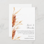 パンパスサンキュー結婚のカード サンキューカード (正面/裏面)