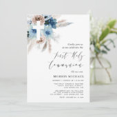 パンパスダスティブルーファースト聖餐式 招待状 (スタンド正面)