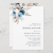 パンパスダスティブルー 招待状 (正面/裏面)