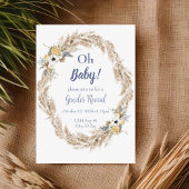 パンパスニュートラルトーンボホジェンダーリビール招待状 招待状