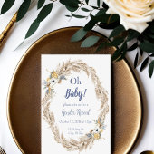 パンパスニュートラルトーンボホジェンダーリビール招待状 招待状