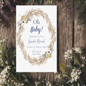 パンパスニュートラルトーンボホジェンダーリビール招待状 招待状