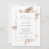 パンパスブエレガントライダルシャワーの招待状 招待状 (正面)