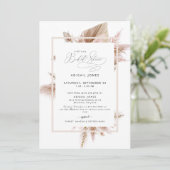 パンパスブエレガントライダルシャワーの招待状 招待状 (スタンド正面)