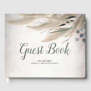 パンパスペインのスグラスと緑結婚園 ゲストブック