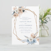 パンパスボホダスティブルー結婚リハーサル 招待状 (スタンド正面)