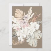 パンパスボホビーチハローベビーシャワー 招待状 (裏面)