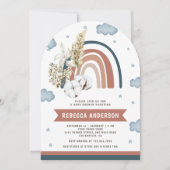 パンパスボ自然ーホレインボーアーチベイビーシャワー 招待状 (正面)