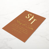 パンパスロゴプレス箔招待状 箔招待状 (回転した状態)