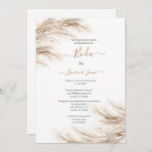 パンパス結婚式招待状 招待状 (正面/裏面)