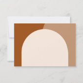 パンパス草とアーチの結婚式招待状カード 出欠カード (裏面)