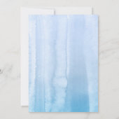 パンパス草とダスティーブルーの花の卒業パーティー 招待状 (裏面)