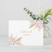 パンパス草のオーダーメイドカード 招待状 (スタンド正面)