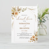 パンパス草のボヘミアエレガントリハーサルディナー 招待状 (スタンド正面)