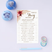 パンパス草シャワーゲームカード どっちがいい？ チラシ (シングル)