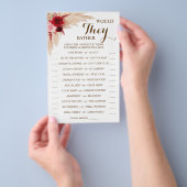 パンパス草シャワーゲームカード どっちがいい？ チラシ (ハンドル)