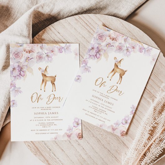 パンパス草 オーディア ベビーシャワー 招待状