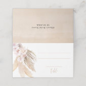 パンパス草 ボーホー ボヘミアンの名札 プレイスカード (外部開封)