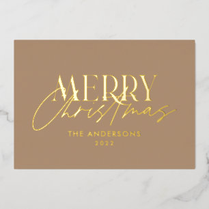 パンパス草 ユーカリ 憂鬱な モダンな テラコッタ調 箔シーズンカード