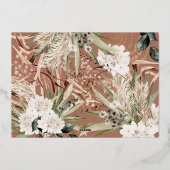 パンパス草 ユーカリ 気分屋な モダン ボヘミア エレガント 箔シーズンカード (裏面)