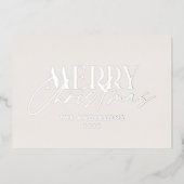 パンパス草 ユーカリ 気分屋 現代のテラコッタ 箔シーズンカード (正面)