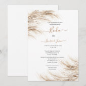 パンパス ウェディング インビテーション (正面/裏面)