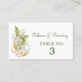 パンパス ウェディング プレイスクカード テンプレート プレイスカード (正面)