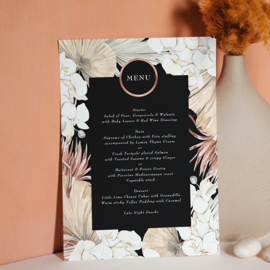 パンパス オニックス プレミアム ローズゴールド サークル モノグラム メニュー