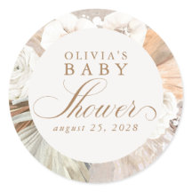 パンパス グラスと白い花のボヘミア エレガント