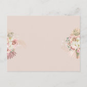 パンパス グラス アーチ 生命の祝祭 追悼式 ポストカード (裏面)