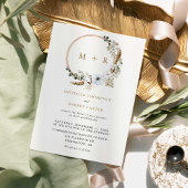 パンパス グラス ウェディング ボヘミア エレガント テラコッタ 招待状