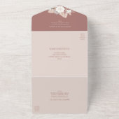 パンパス グラス オールインワン ウェディング インビテーション RSVP (外側)