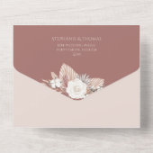 パンパス グラス オールインワン ウェディング インビテーション RSVP (裏面)