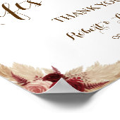 パンパス グラス ギフト＆カード ブライダル シャワー ポスター (角)