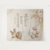 パンパス グラス クマ 赤ちゃんのお祝い タペストリー (正面(横))