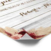 パンパス グラス ゲストブック 署名 ウェディング (角)