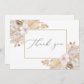 パンパス グラス サンキューカード (正面/裏面)