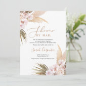 パンパス·グラス·シャワー(郵便ブライダルシャワー) 招待状 (スタンド正面)
