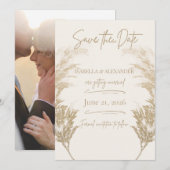 パンパス グラス セーブ・ザ・デート (正面/裏面)